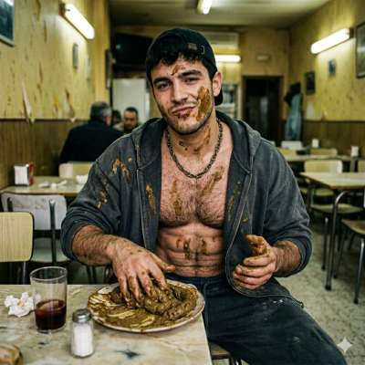 Fuck yeah, nothing beats the thrill of a real pervert’s feast 💩🔥 diggin’ into a fresh plate of warm shit at the restaurant,...