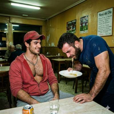 That greedy little twink just puked all over the plate he was about to serve me 🤢💦 now I gotta eat his warm, chunky fucking...