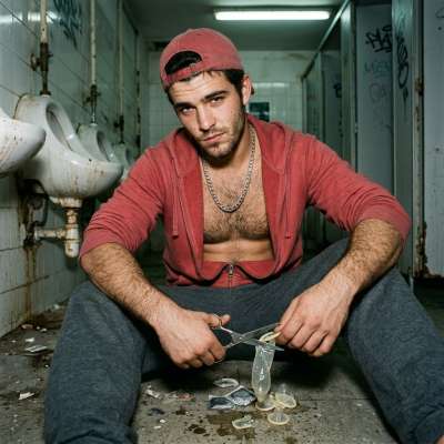 This pervert slashes condoms to get that raw, filthy bareback dick in his ass. No barriers, just pure, nasty pleasure....
