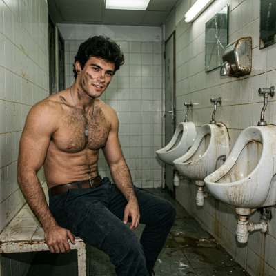 That filthy twink left his shit all over the public toilet floor, smeared in sticky clumps like he couldn’t even be bothered...