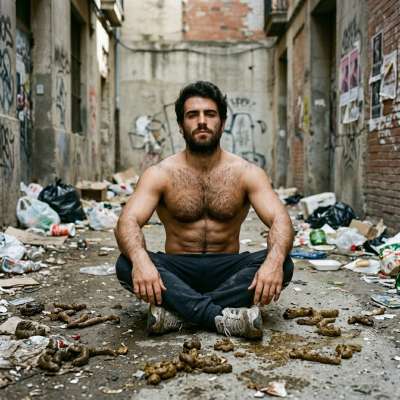 Fuck yeah, that tight little ass dripping in cum and shit, squirming in a pile of fresh mess in some dark alley 😈💦 #gayscat...