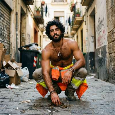 Fuck yeah, nothing hotter than a rugged street cleaner getting his hands dirty with fresh, steaming shit 💩🔥 #gayscat #filth...