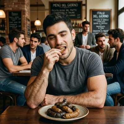 Fuck yeah, that nasty little slut is gobbling up shit right at the dinner table, moaning as he swallows every last drop of...