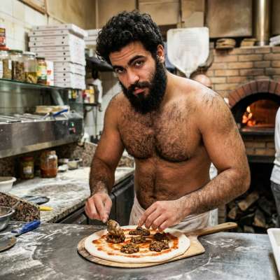 Fuck yeah, that pervy pizza chef just whipped up a shit-covered pie for us to devour 🍕💩🔥 #gayscat #perverts #chefs #hairy...