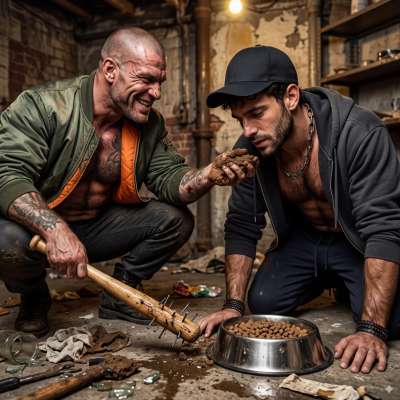 Sadistic skin makes a boy eat shit and dog food while begging for more 😈💦 #gayscat #brutal #dirtynurses #petplay...