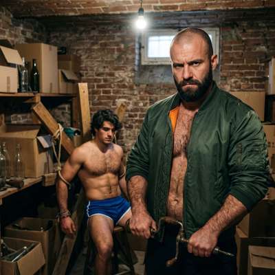 Skinhead’s about to wreck his little bitch—raw, filthy, and dripping with filth. No mercy, just pure, brutal pleasure....