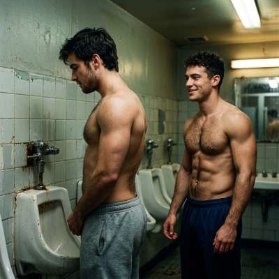 Piss all over your face while I watch you choke on my dick, you filthy little slut 😈💦 #gaypiss #toilet #hairy