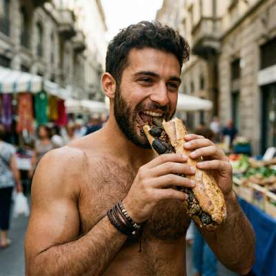 Fuck yeah, nothing hotter than a guy stuffing his face with a shit sandwich on the street 😈💦 #gayscat #inpublic #street