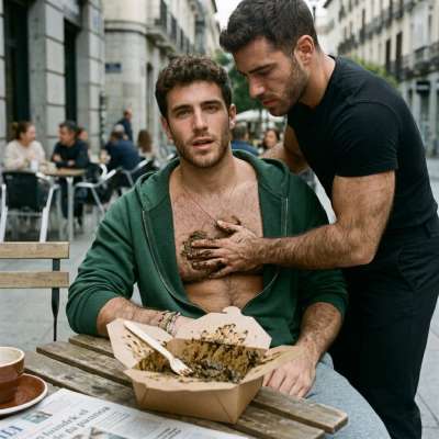 That fucking waiter just smeared shit all over a guy’s chest in broad daylight. Watching him rub it in while the dude’s...