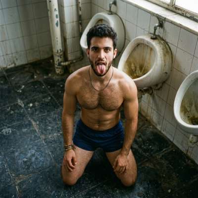 Fuck yeah, nothing like a hot guy pissing all over the bathroom floor while you kneel in his warm stream #gayscat #gaypiss...
