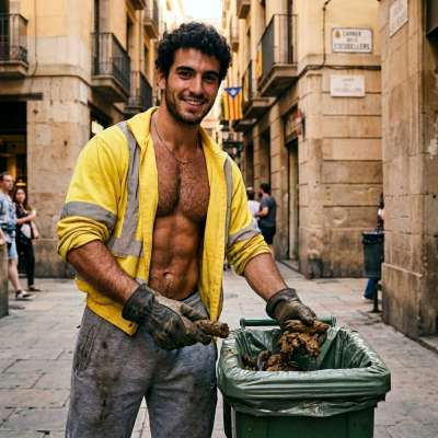 Street cleaner’s got a mouthful of warm, fresh shit—slippery, stinky, and fucking delicious 💦🍆 #gayscat #filth #perverts...