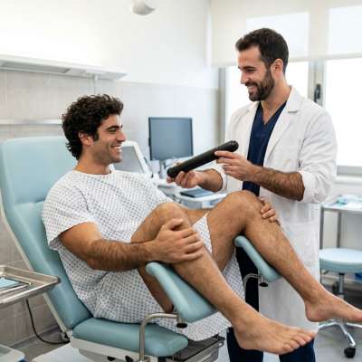 Doctor slides that thick rubber dick across your tongue, whispers "open wide, slut" while his latex gloves snap like a leash...
