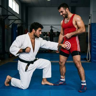 Judoka smashes a twink’s nuts so hard he’ll feel it for weeks 💥🔥 #dirtyathletes #pain #ballbusting