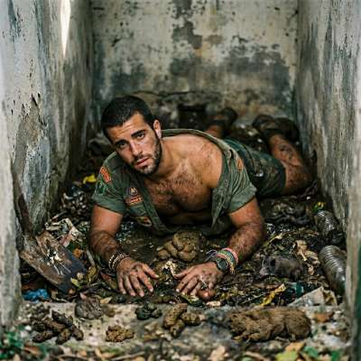 One scout face-down on the latrine floor, ass dripping with filth, loving every second of it. #gayscat #fetish #dirtyscouts...