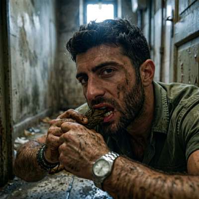 Military daddy eats shit like a hungry pup, his asshole stretched wide for every filthy drop. #gayscat #fetish #perverts...