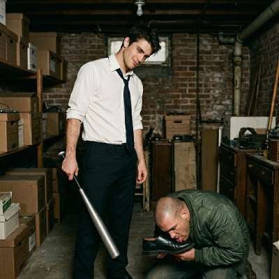 Watch this skinhead get on his knees and worship my boots like the desperate little slut he is 👢💦 #skinheads #humiliation...