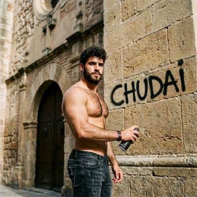 “chudai” sprayed huge with zero shame. #inpublic #street