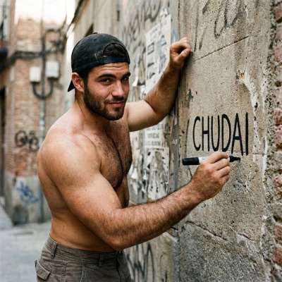 “chudai” on the wall because talking is useless when you can breed. #street #hairy
