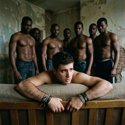Six hungry dicks ready to fuck your tight hole raw while you scream and beg for more 😈🔥 #interracial
