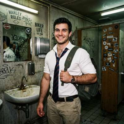 Barebacking in a public toilet? Fuck yeah, nothing hotter than raw, filthy cruising with a hungry hole ready to take every...