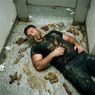 That cop’s face buried in a public toilet’s shit, slurping it up like it’s the finest fucking delicacy 😈💩 #gayscat #fetish...