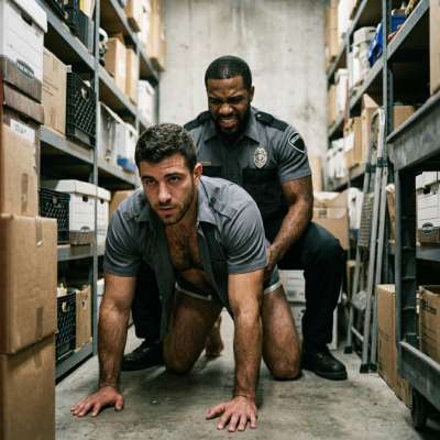 Security guard’s thick cock ramming your tight hole while he growls in your ear—nothing like being used like a filthy little...