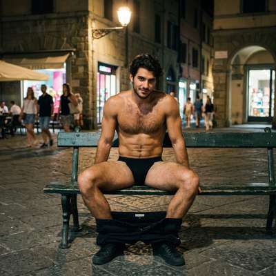 Naked in my jockstrap, soaking up the sun, letting every passerby feast their eyes on this tight little ass 🔥 #inpublic...