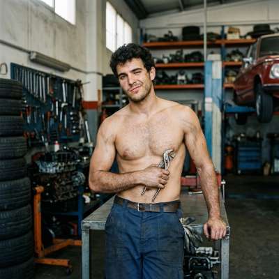 That mechanic knows how to play with his nipples—pinching them till they’re hard as fuck 😈🔥 #fetish #workers #nipple #hairy