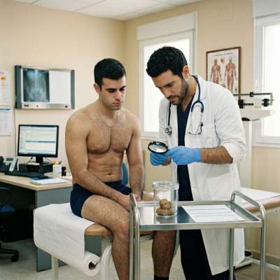Fuck yeah, that doc’s got his hands deep in that shit, sniffing it, tasting it, getting off on every stinky drop 💩🔥 #fetish...