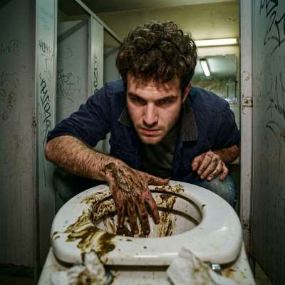 Fuck yeah, nothing gets me harder than watching a tight asshole devour fresh turds straight from the toilet bowl 😈💦 #gayscat...