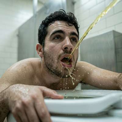 Swallowing that warm piss straight from the bowl, feeling the salty burn as it slides down my throat 😈💦 #gaypiss #fetish...