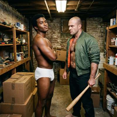 That black daddy’s got my skinhead so deep in his filthy hole I can’t even scream anymore 😈💦 #skinheads #bear #rough