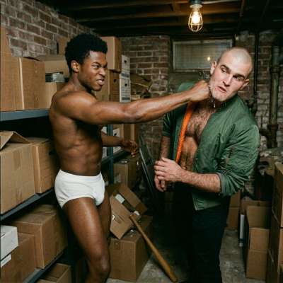 Black dick pulverizing a skinhead’s skull while he screams like a bitch 💦🔥 #brutal #workers #rough #interracial