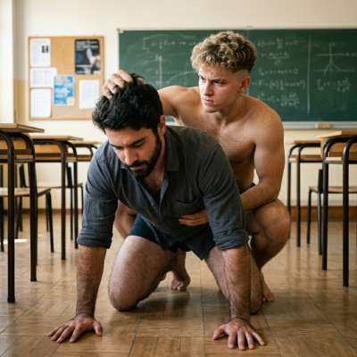 Professor gets pounded hard on the classroom floor by his student 🔥💦 #teachers #dirtyschool #rough #humiliation