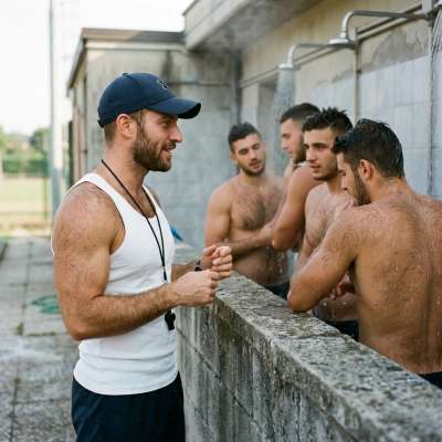 Fuck yeah, nothing beats a sweaty gym teacher lurking in the showers, watching tight young bodies glisten under the steam....
