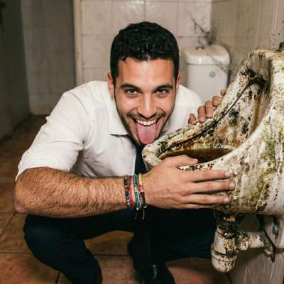 That crisp white shirt and tie combo? Fucking ruined by a filthy, sloppy lick on a grimy, piss-soaked urinal. The taste of...