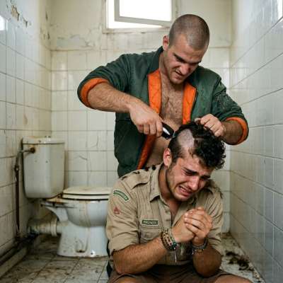 That skinhead’s buzzing that scout’s dome like a bitch in heat, his scalp screaming for more. #dirtycops #dirtyscouts...