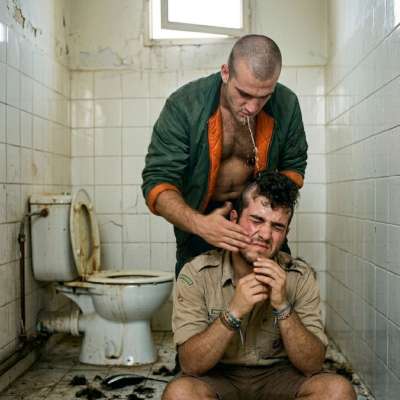 That skinhead made that scout beg for mercy while shaving his head bald, then forced him to kneel and lick his boots clean....