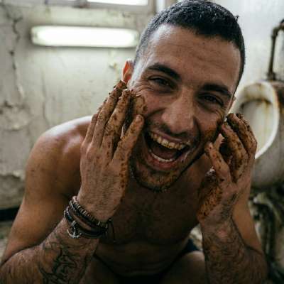 Just smeared shit all over my face in a public bathroom, loving every filthy second of it 💩🔥 #gayscat #filth #inpublic