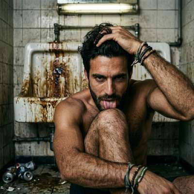 licking that leg like it’s the last dick he’ll ever taste 😈🔥 #gayscat #fetish #toilet #hairy