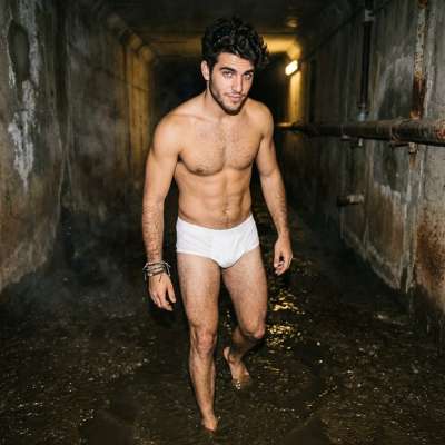 Crawling through the sewers in just my tighty-whities, ass dripping with filth, loving every second of this sloppy, shitty...