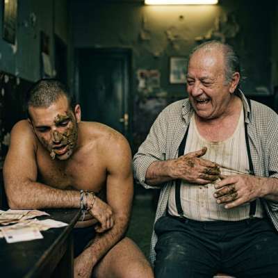 Old daddy pays me to slather his wrinkled face with thick, warm shit while I gag on his cock. The stench is intoxicating,...