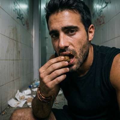 Fuck yeah, nothing hotter than a hungry boy gobbling down that warm, musky shit straight from the source 😈💦 #gayscat...