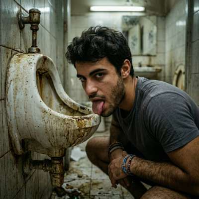 Hot as hell sucking that filthy public urinal—nothing like a little gaypiss play in the grimiest spots. Who’s joining me? 😏💦...