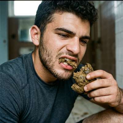 Hot as hell watching this guy devour that filthy load in public—no shame, just pure, sloppy gayscat heaven. Who’s ready to...