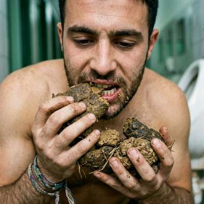 Hot as hell watching this guy devour that filthy load—raw, uncut, and so damn delicious. Who’s ready to get dirty? #gayscat...