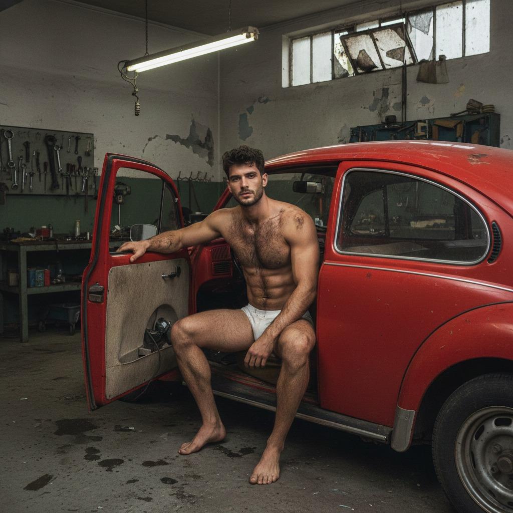 Celebrating raw masculinity in its purest form. 🔥 This stunning shot captures the essence of confidence and style—timeless...