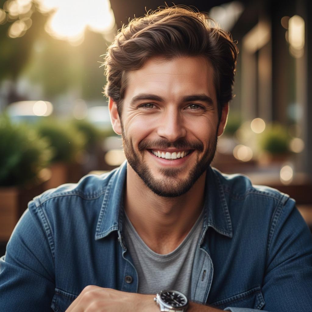 Celebrating the beauty of masculinity 🌈✨ A stunning smile that lights up the world. #street