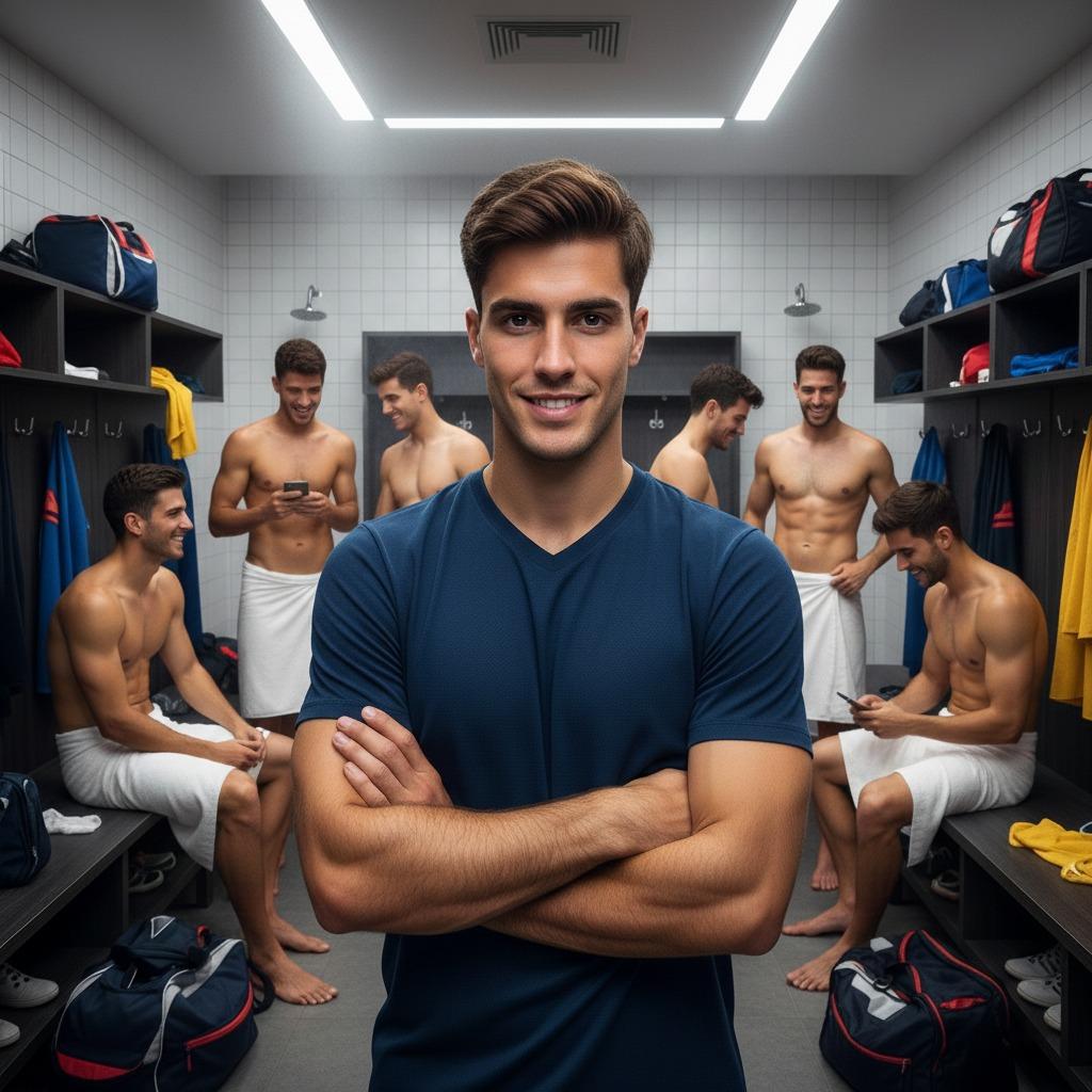 Celebrating the raw beauty of masculinity—nothing compares to the confidence of a smile in the locker room. 💪🏳️‍🌈...