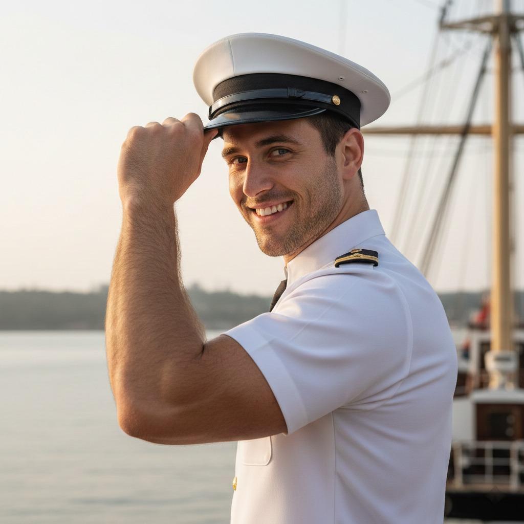 Celebrating the rugged charm of a navy officer’s smile—where discipline meets dashing good looks. 🌊✨ #military #travel